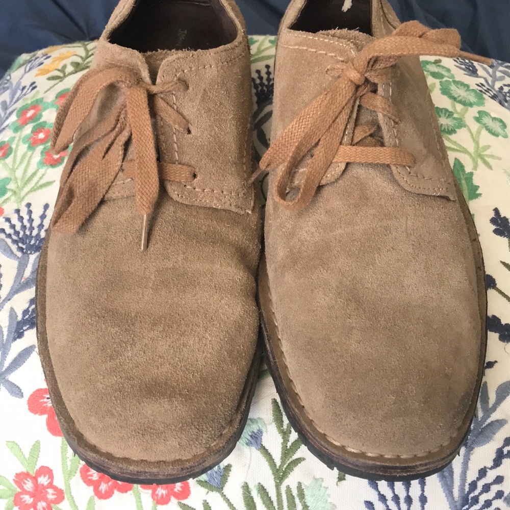 Men’s camel suede John Varvatos shoes
